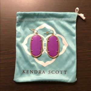 Kendra Scott Neon Violet Danielle Earrings